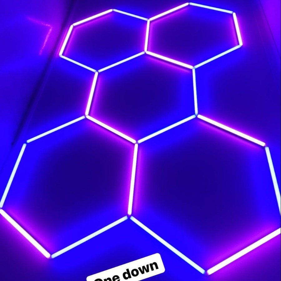 Color Hexagon Garage Lights – Quantum Touch LED