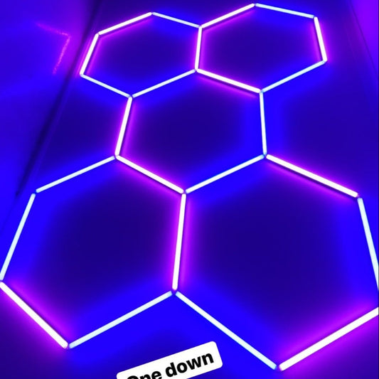 Color LED Hexagon Garage Light
