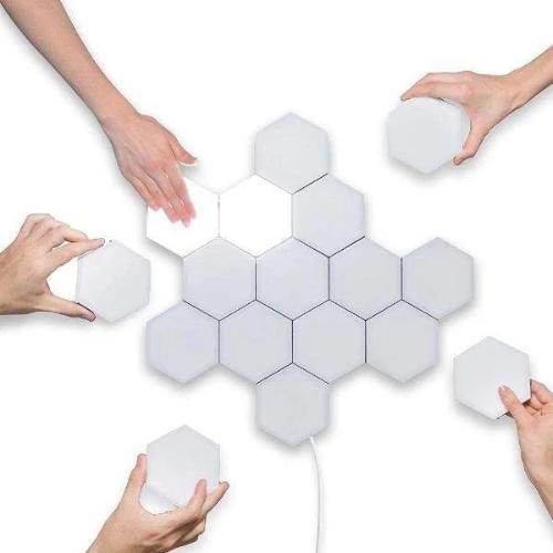 Hexagon lights best nanoleaf hexagon led light alternative by quantum touch led