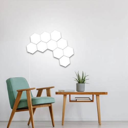 Hexagon lights best nanoleaf hexagon led light alternative by quantum touch led