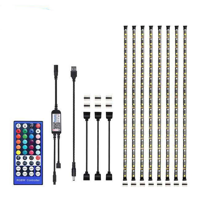 USB LED Strip DC 5V 50CM 1M 2M 3M 4M IR 40Key Controller APP Bluetooth Control Flexible Light Desk Screen TV Background Lighting - Hex Touch Lights
