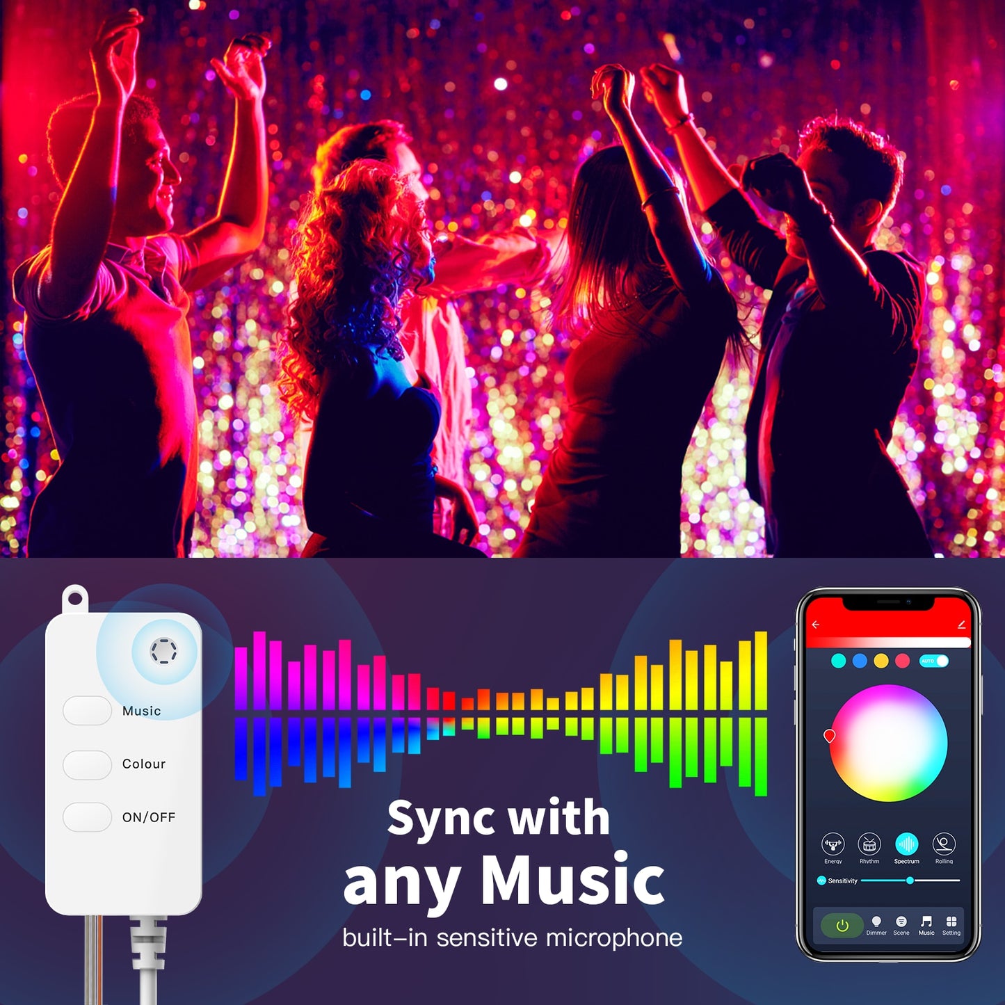 rgb fairy lights > rgb led string lights > Globe LED color string lights
