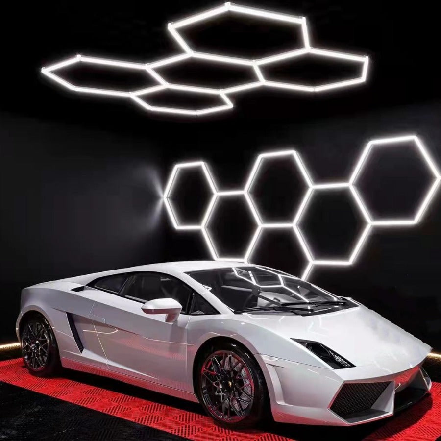 Color LED Hexagon Garage Light