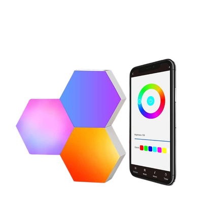 Hexagon LED Touch Light RGB Color App Controlled