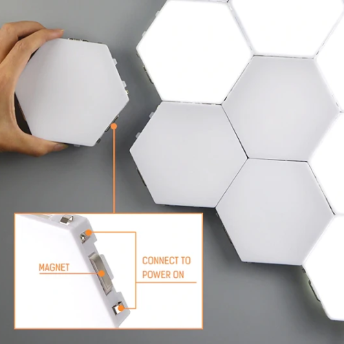 Hexagon lights best nanoleaf hexagon led light alternative by quantum touch led