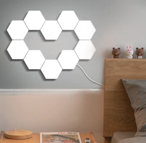 Hexagon lights best nanoleaf hexagon led light alternative by quantum touch led