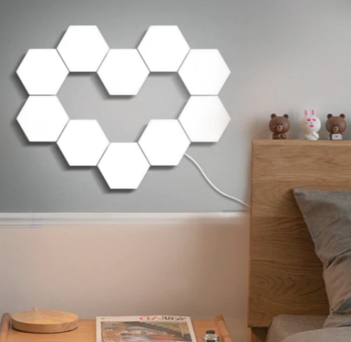 Modular Hexagon Touch Lights | White – Quantum Touch LED