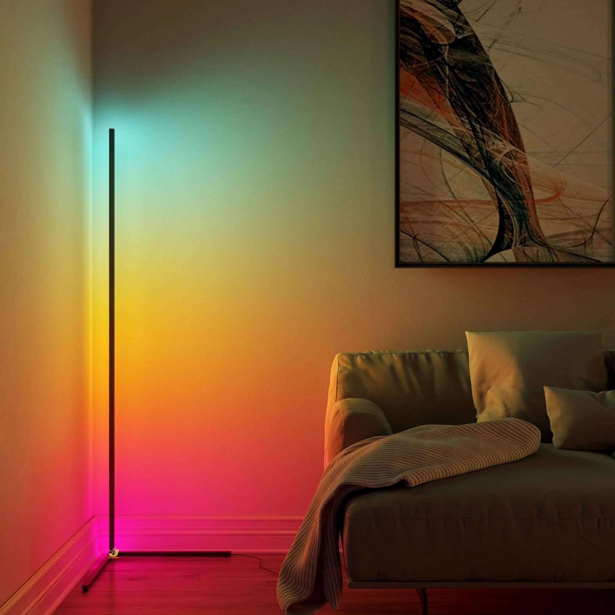 RGB Minimal Corner Lamp Quantum Touch LED
