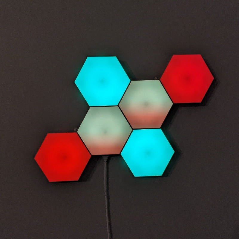 Hex Light RGB Color Modular Wall Light Color Display