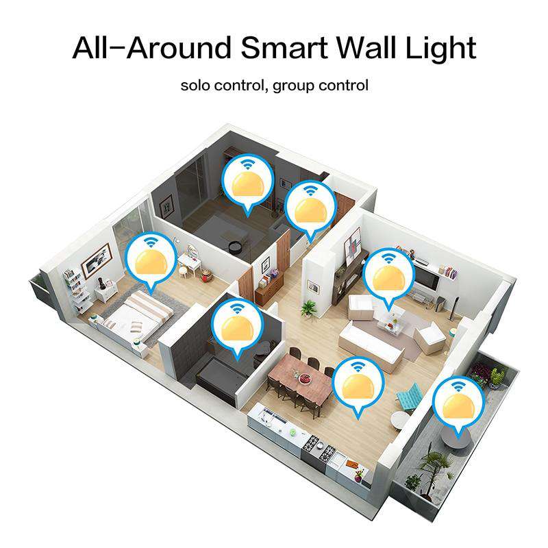 RGB Color sconce > RGB Color Lamp > RGB wall light bar