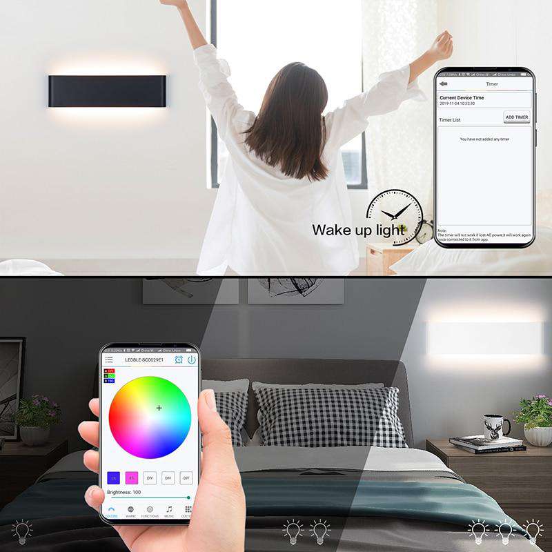 RGB Color sconce > RGB Color Lamp > RGB wall light bar