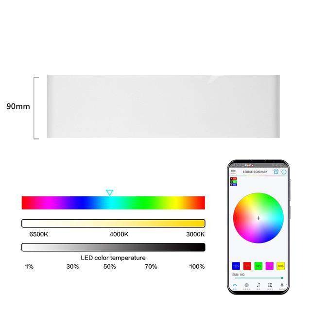 RGB Color sconce > RGB Color Lamp > RGB wall light bar