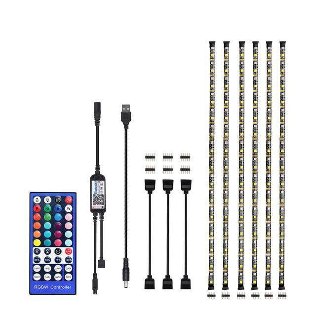 USB LED Strip DC 5V 50CM 1M 2M 3M 4M IR 40Key Controller APP Bluetooth Control Flexible Light Desk Screen TV Background Lighting - Hex Touch Lights