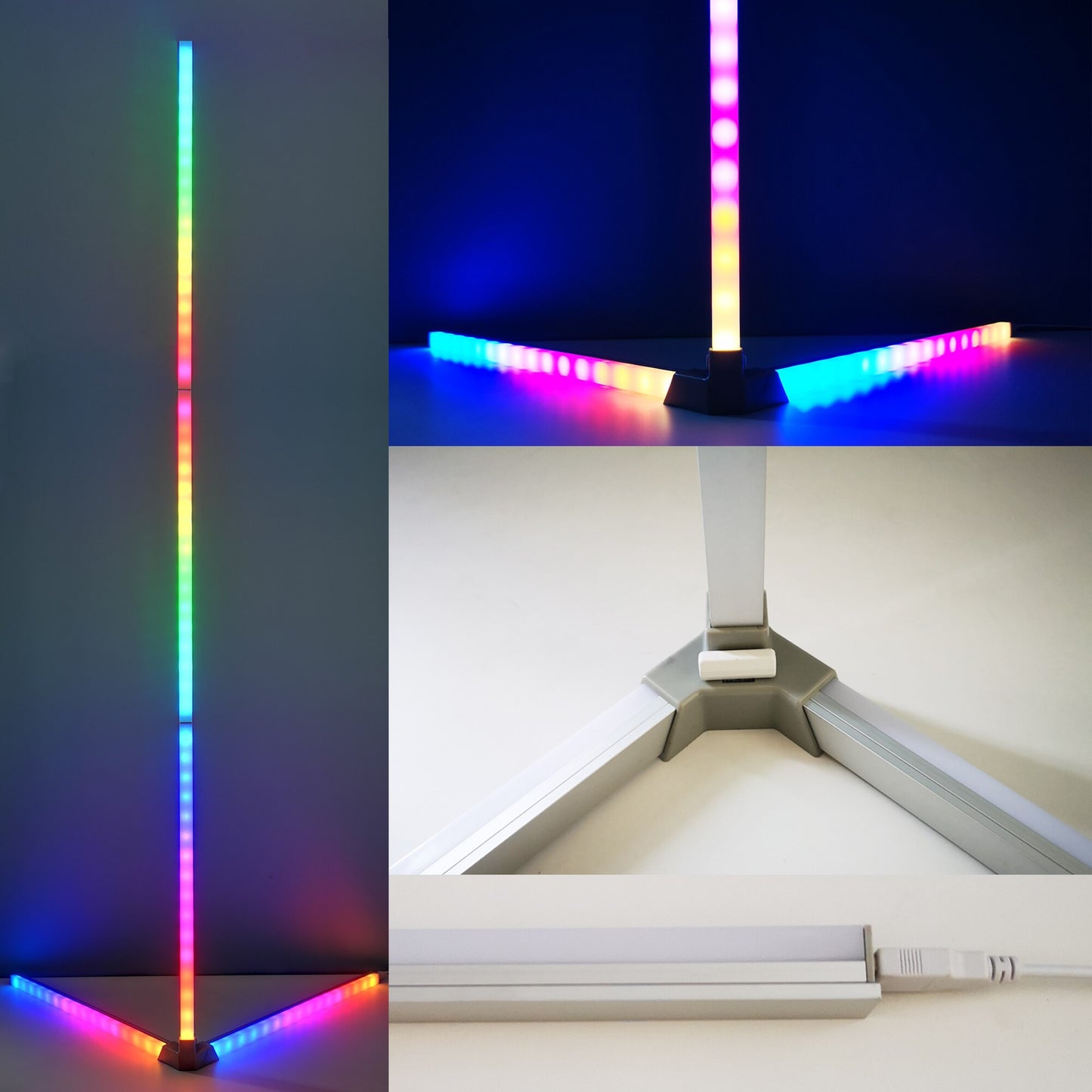 Aurora RGB LED Corner Lamp With Sound Activation